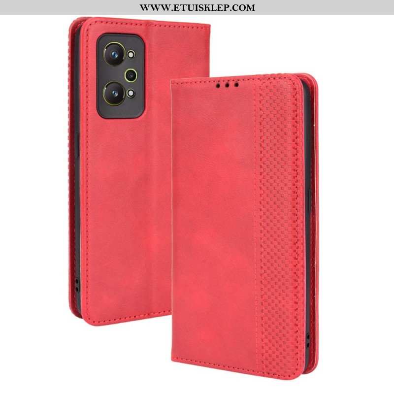 Etui Na Telefon do Realme GT Neo 3T / Neo 2 Etui Folio Stylizowany Efekt Skóry W Stylu Vintage